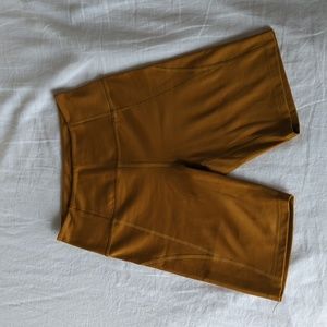 Girlfriend Collective Mustard Bike Shorts
